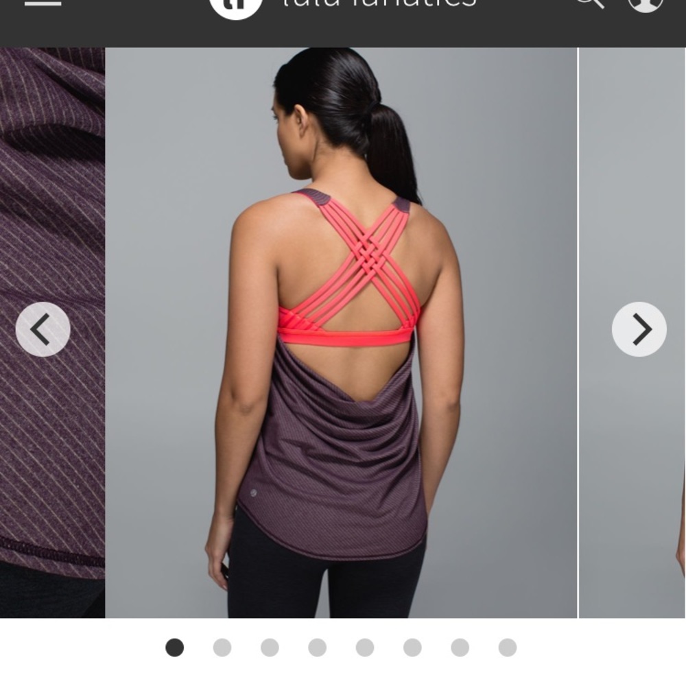 Lululemon free to be wild tank, size 6